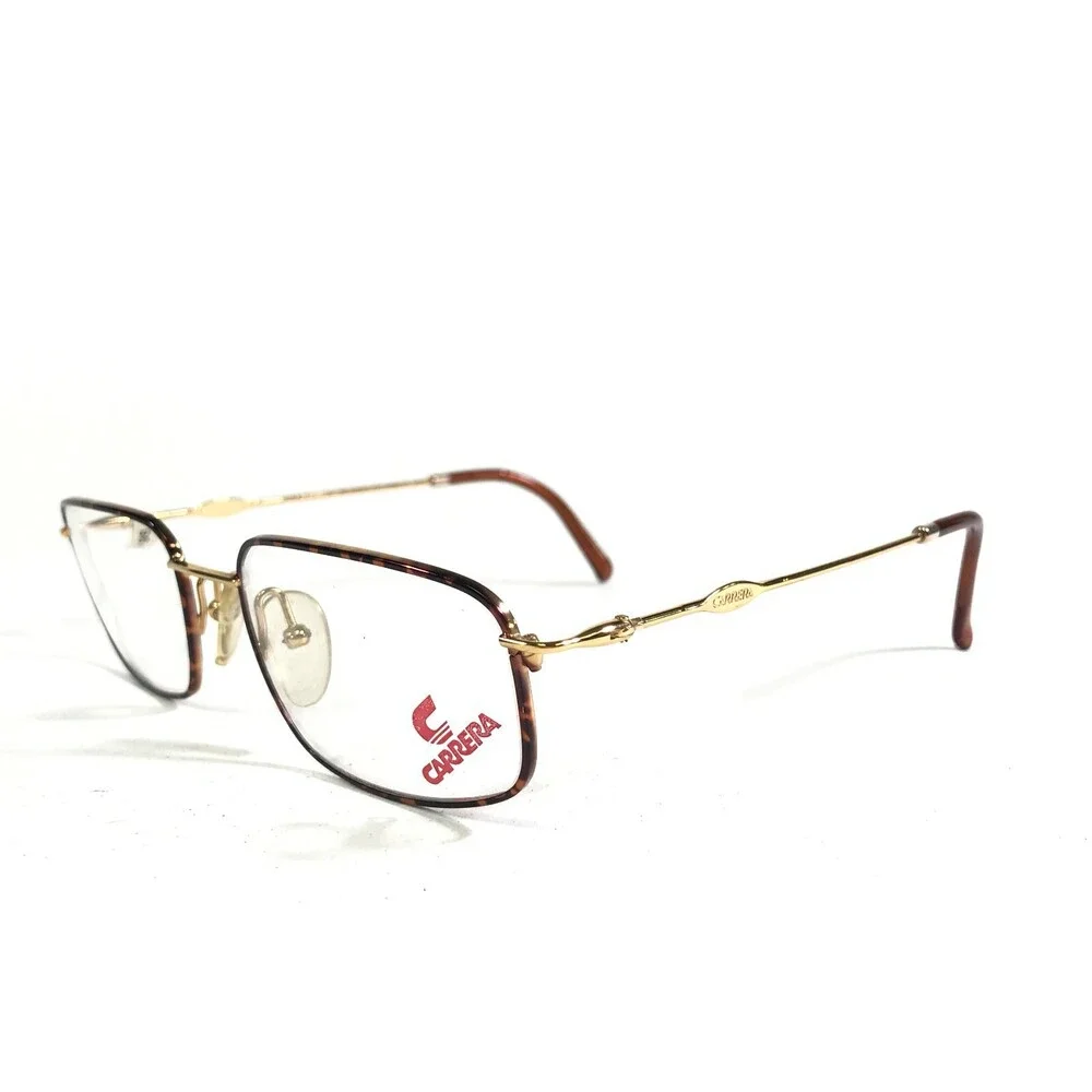 Carrera Eyeglasses Frames 5762 41 Tortoise Gold Rectangular Full Rim 51-19-130